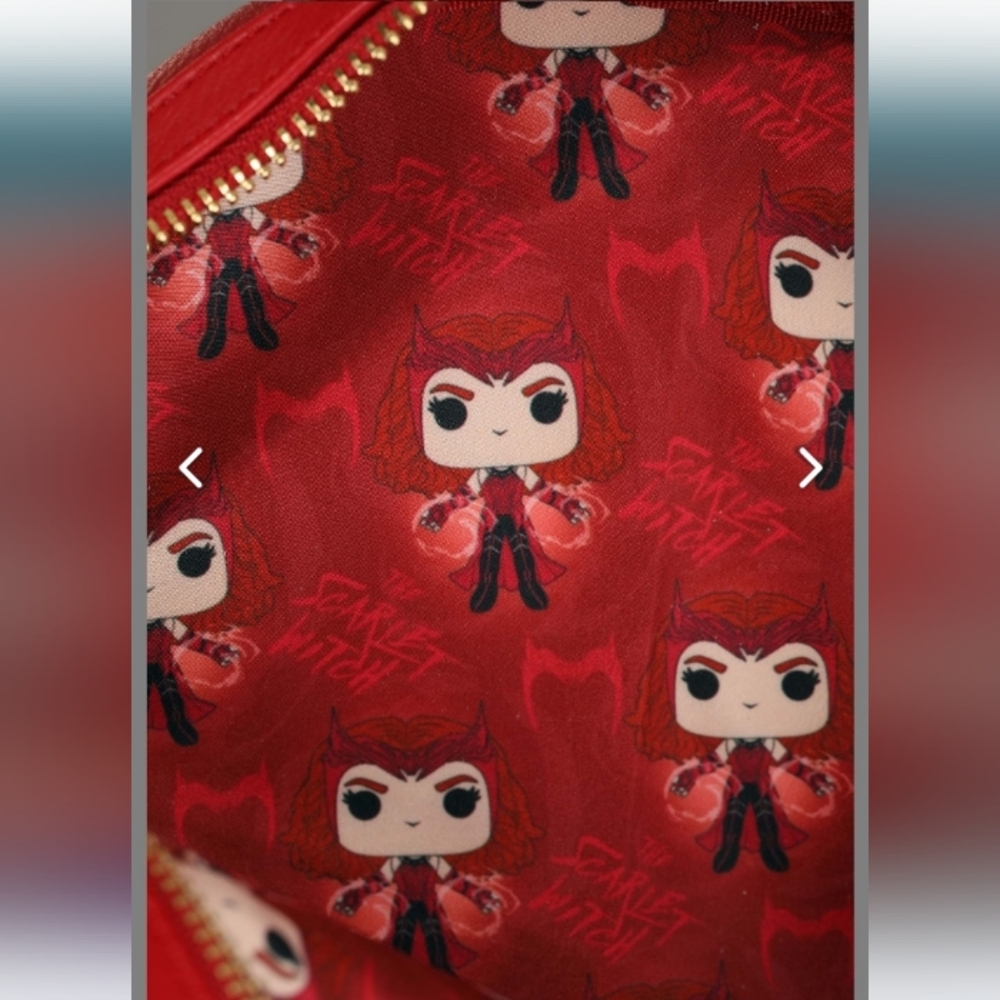 🔮 Loungefly Funko Pop Marvel Scarlet Witch Doctor Strange Mini Backpack - Picture 5 of 6